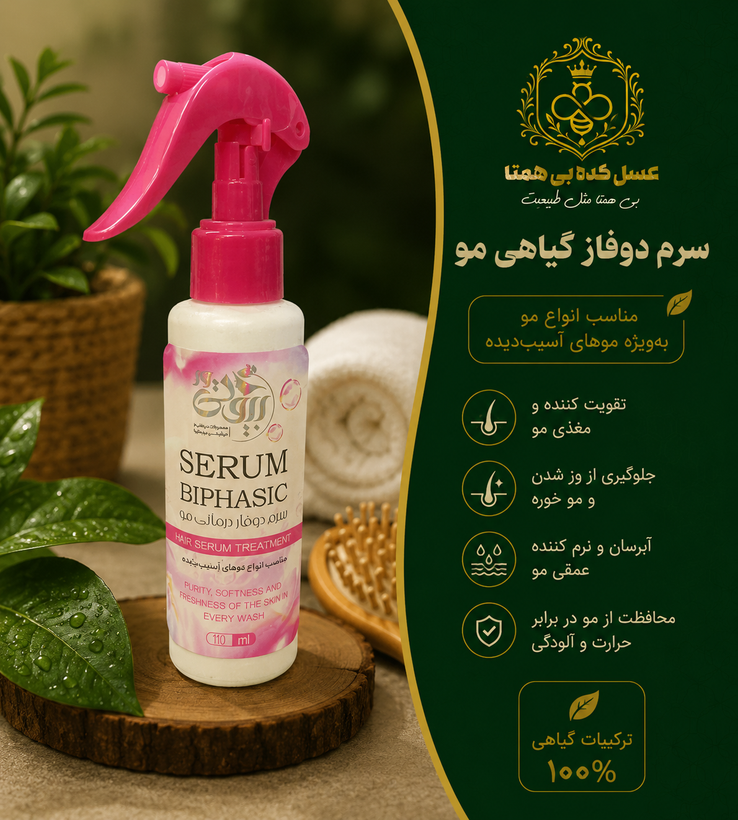 سرم مو دوفاز طبیعی بیوتیوا