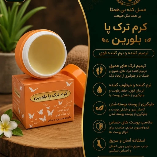 کرم ترک پا بلورین
